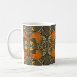 Pumpkins und Weinreben Tasse des schönen Herbstes