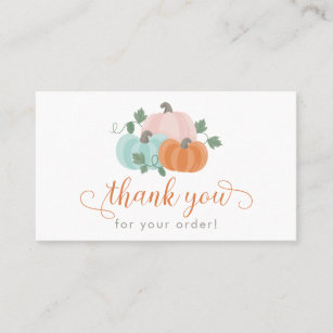 Pumpkins Vielen Dank für Ihre Bestellung Business  Visitenkarte