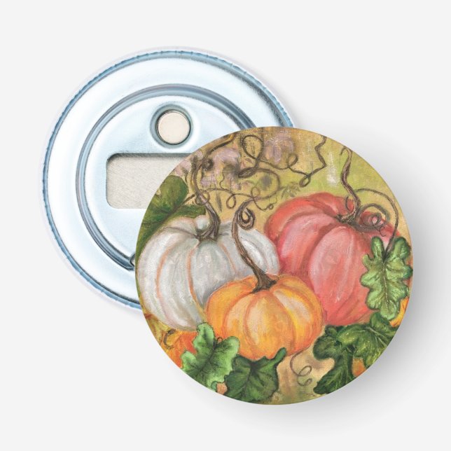 Pumpkins - Wasserfarbe Flaschenöffner (Vorderseite)