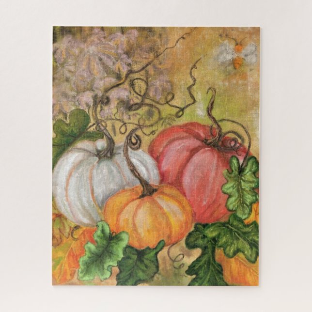 Pumpkins - Wasserfarbe Puzzle (Vertikal)