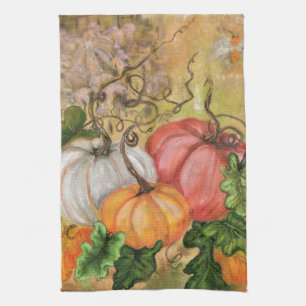 Pumpkins - Wasserfarben Kunst Geschirrtuch