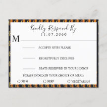 Pumpkins Wedding RSVP Card