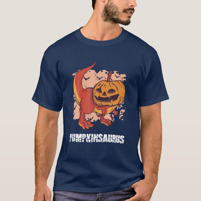 Pumpkinsaurus Pumpkin Rex Halloween T Rex Pumkin H T-Shirt (Vorderseite)