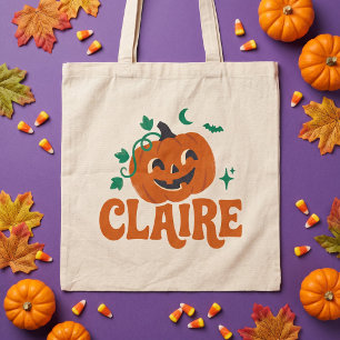 Pumpkoo Süßer Retro-Halloween-Name Tragetasche