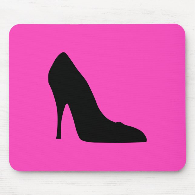 Pumps aus Schwarz und Rosa Mousepad (Vorne)