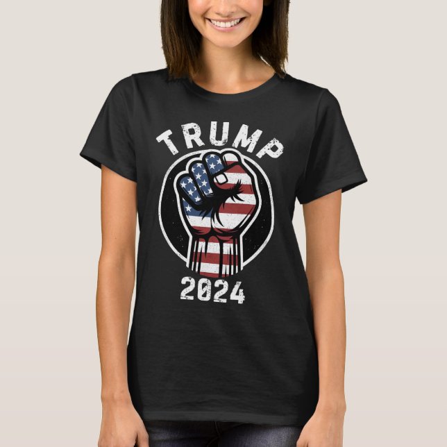 Pumps Fist Vote Republikaner 2024 US Männer Frauen T-Shirt (Vorderseite)