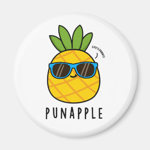 Pun-Apfel Funny Fruit Ananas Pun Magnet