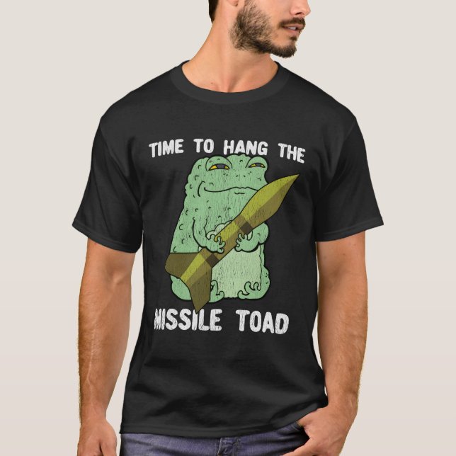Pun Festive Mistletoe Frosch Toad gestört T-Shirt (Vorderseite)