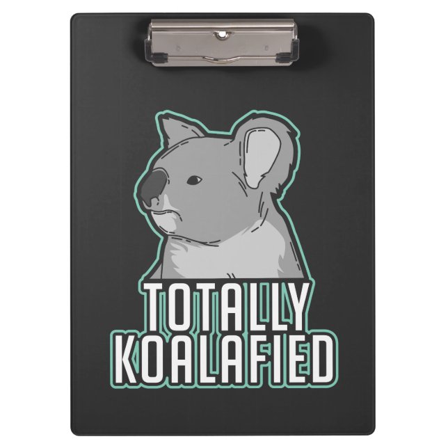 Pun - Koalafied Klemmbrett (Vorderseite)