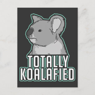 Pun - Koalafied Postkarte