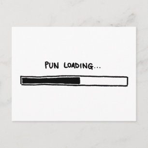 Pun Loading Postkarte