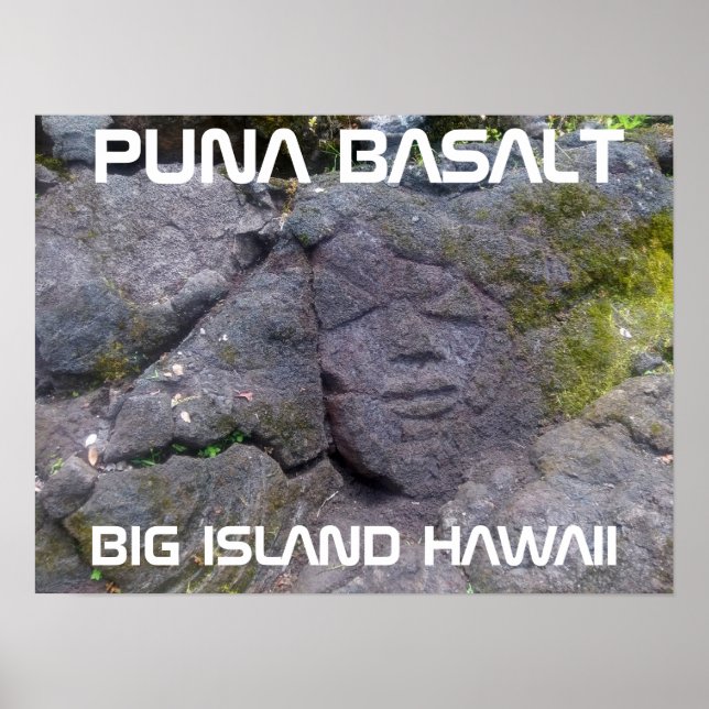 PUNA BASALT BIG ISLAND HAWAII POSTER (Vorne)