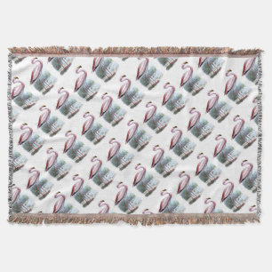 Puna-Flamingo-Vintage-Illustration Decke