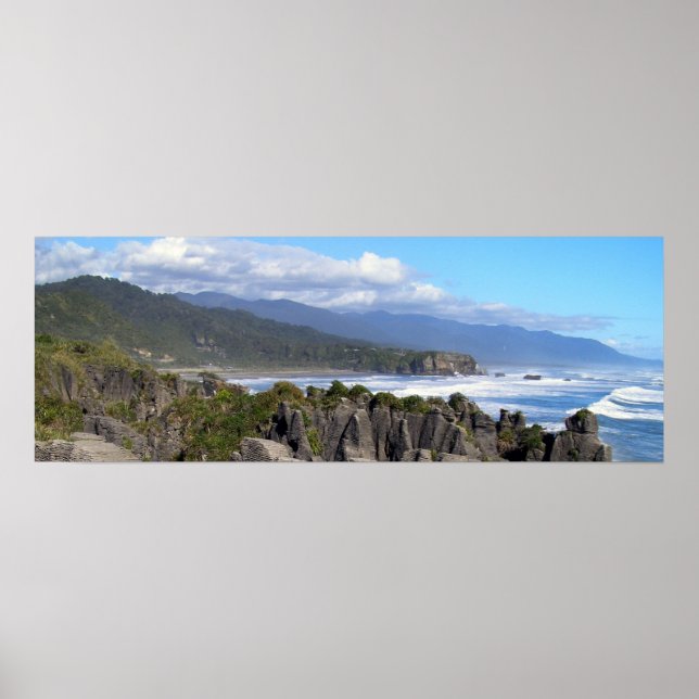 Punakaiki Panoramic Poster (Vorne)