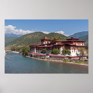 Punakha Dzong in Bhutan Poster