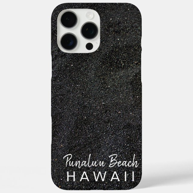 Punalu'u Beach Hawaii - Schwarzer Sandstrand Case-Mate iPhone Hülle (Rückseite)