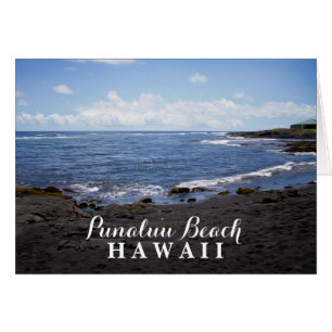 Punalu'u Black Sand Beach Hawaii