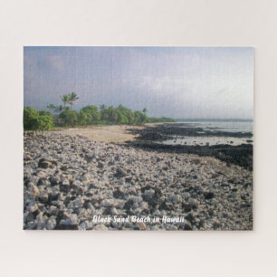 Punaluu Black Sand Beach Hawaii Große Insel Puzzle