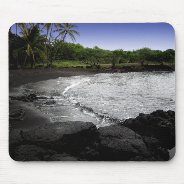 Punalu'u, Black Sand Beach, Hawaii mousepad (Vorne)
