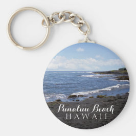 Punalu'u Black Sand Beach Hawaii Schlüsselanhänger