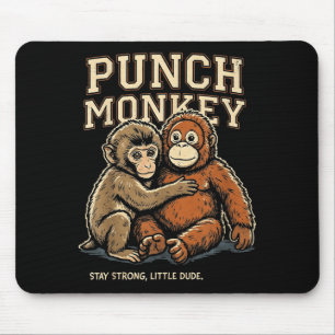 Punch-Affe bleib stark kleiner Typ Mousepad