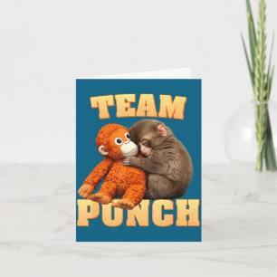 Punch-Affen-Team-Punch Karte