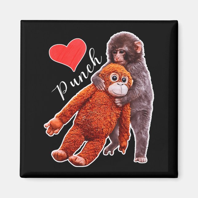 Punch Baby-Affen-Meme  Magnet (Vorne)