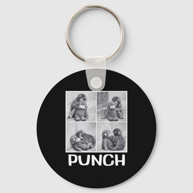 Punch Baby-Affen-Meme  Schlüsselanhänger (Vorderseite)