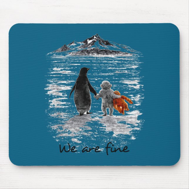 Punch Baby Monkey trifft nihilistischen Pinguin e  Mousepad (Vorne)