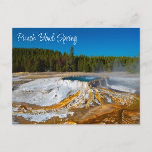 Punch Bowl Spring Yellowstone Nationalpark Postkarte