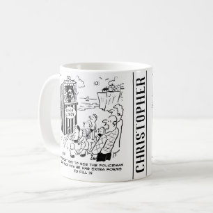 Punch & Judy Show Policeman Vermisst Kaffeetasse