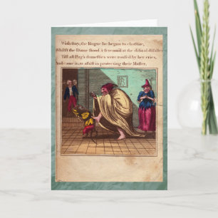 Punch & Judy Story Plate IX Grußkarte Karte