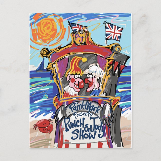 Punch & Judy von PaintMark Postkarte (Vorderseite)