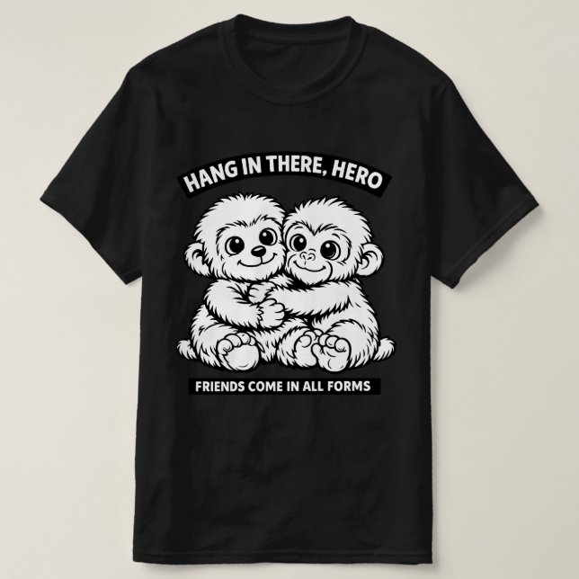 Punch-kun-Affen-Design Klassisches T-Shirt (Design vorne)