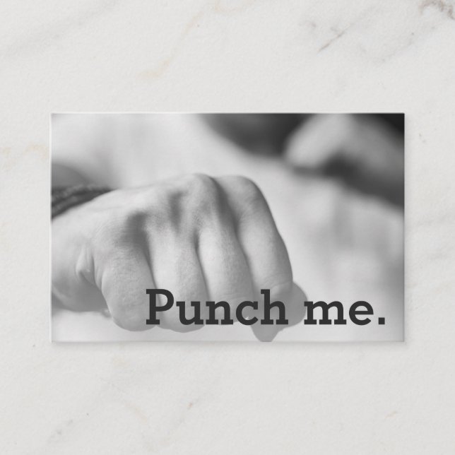 Punch Me Simple Dark Loyalty Coffee Faust Treuekarte (Vorderseite)