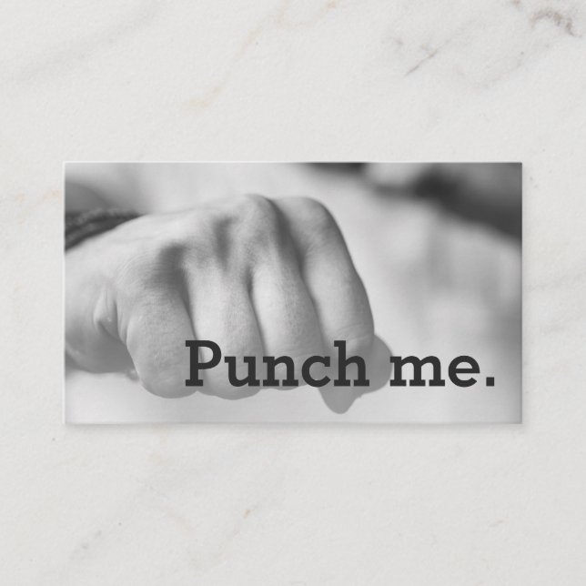 Punch Me Simple Dark Loyalty Coffee Fett Treuekarte (Vorderseite)
