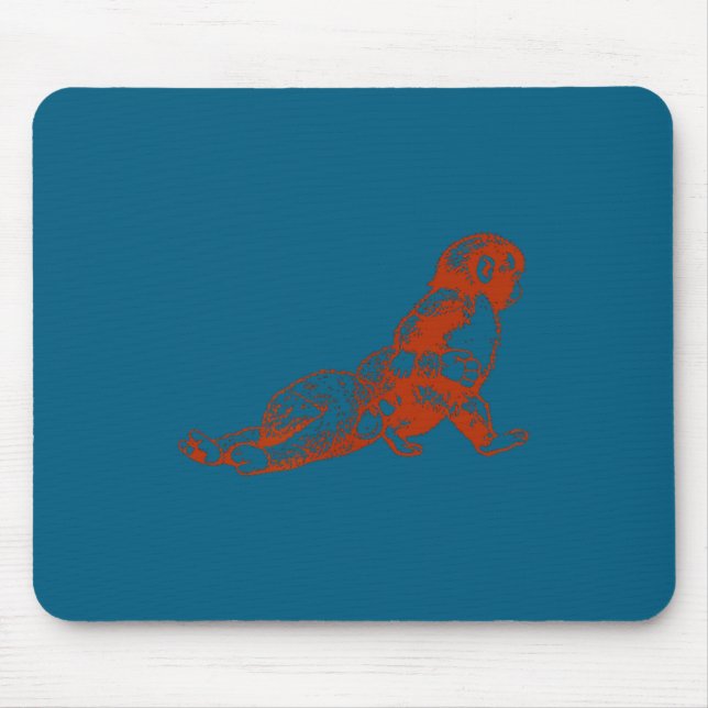 Punch monkey plush cute baby monkey with plushie mousepad (Vorne)