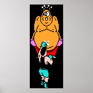Punch Out King Hippo Poster