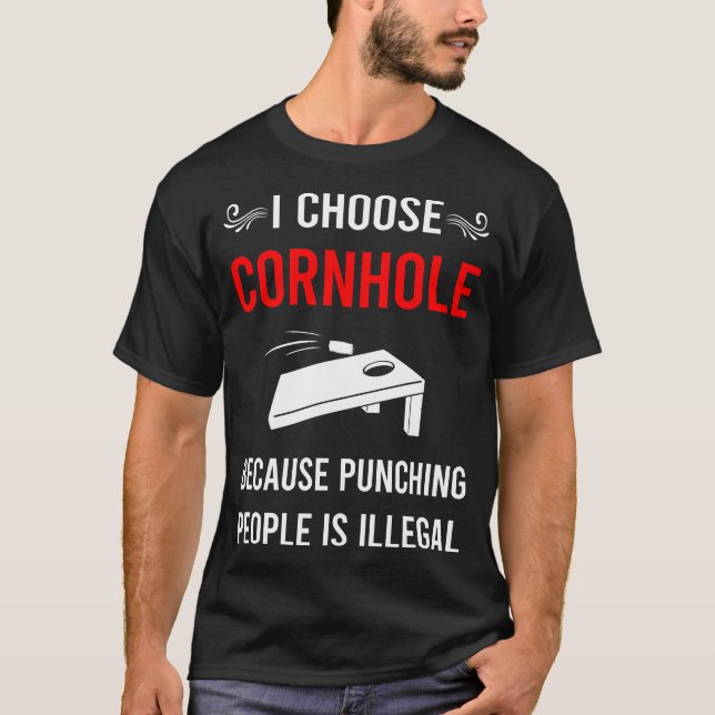 Punching Cornhole T-Shirt (Vorderseite)