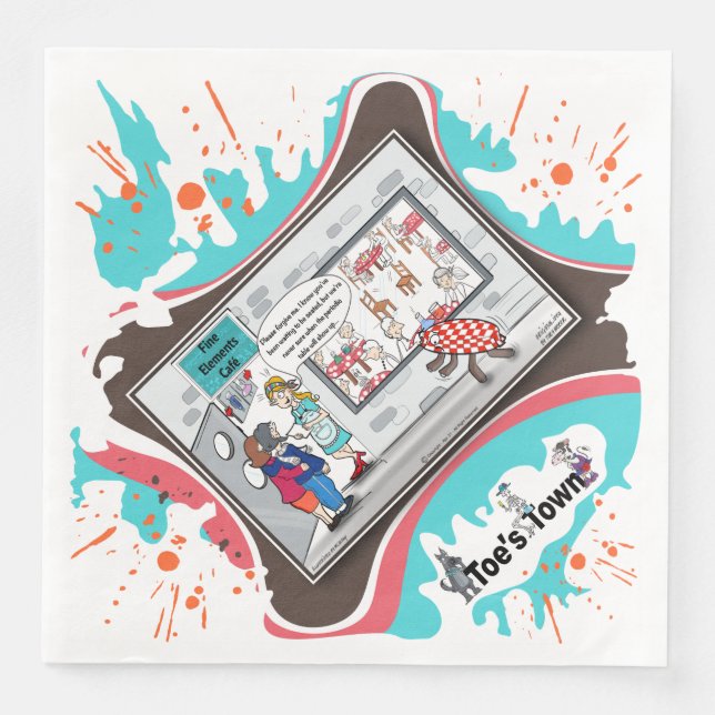 Punctuality Isn’t Theoretical | Birthday Dinner Serviette (Vorderseite)