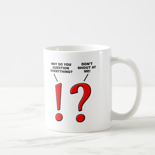 Punctuation Funny Mug Tasse (Rechts)