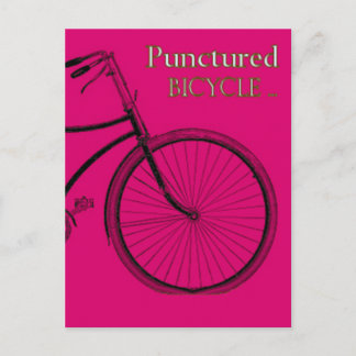 Punctured Bicycle Postkarte