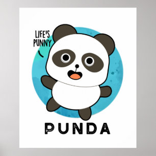 Punda Funny Animal Panda Pun Poster