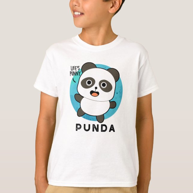 Punda Funny Animal Panda Pun T-Shirt (Vorderseite)