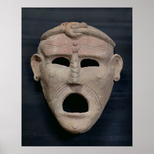 Punic charm mask, 3rd-2nd century BC Poster