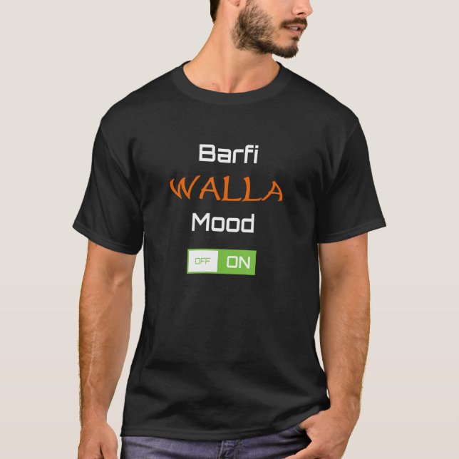 Punjabi Barfi Walla Stimmung auf Desi Indian Panja T-Shirt (Vorderseite)