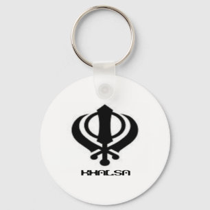 Punjabi Khanda Sikh Khalsa Design Merchandise Schlüsselanhänger