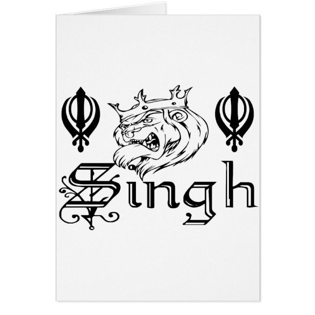 Punjabi Khanda SikhKhalsa Entwurfs-Waren (Vorne)