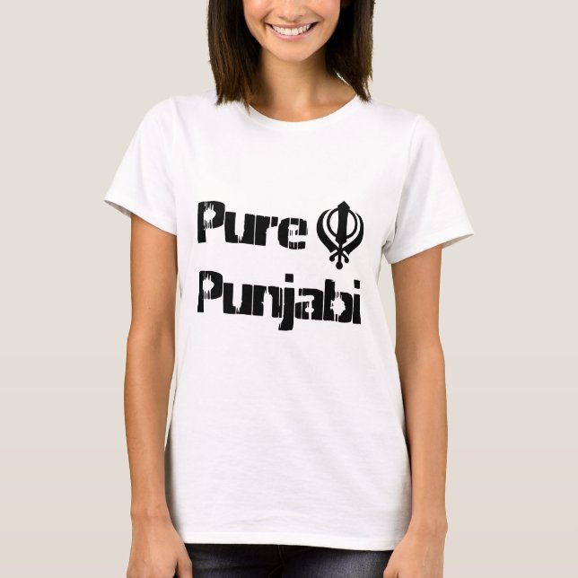 Punjabi Khanda SikhKhalsa Entwurfs-Waren T-Shirt (Vorderseite)