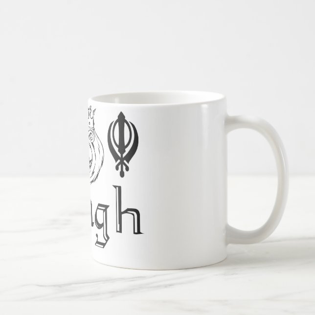 Punjabi Khanda SikhKhalsa Entwurfs-Waren Tasse (Rechts)